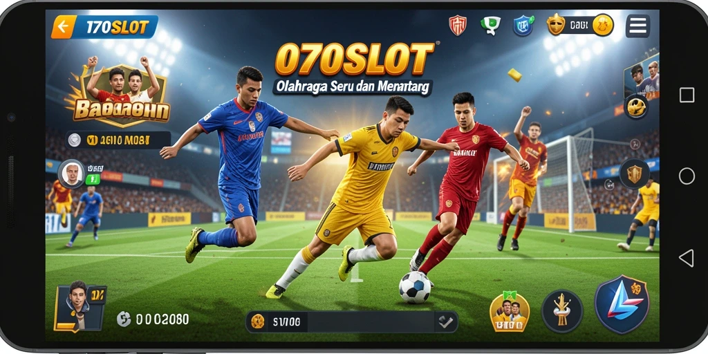 Tampilan gameplay seru dalam 070SLOT menunjukkan aksi olahraga yang menegangkan.