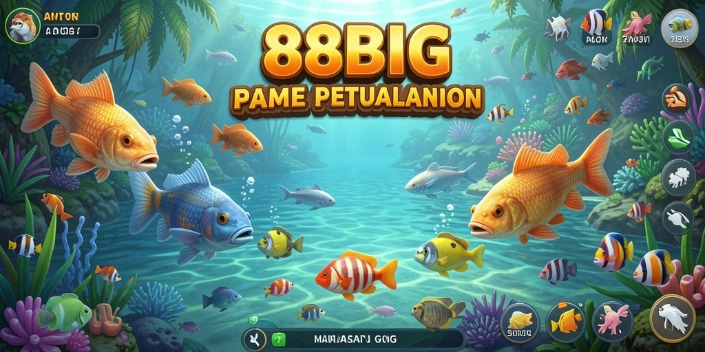 Screenshot 88BIG menampilkan gameplay memancing yang mendebarkan.