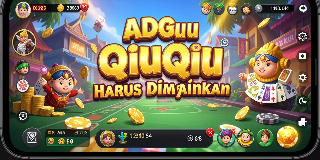 Tampilan gameplay seru dalam QiuQiu di ADG62.