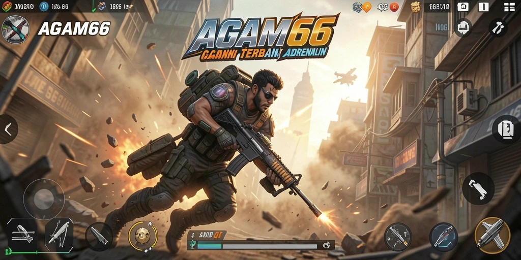 Tampilan gameplay AGAM66 dengan aksi yang mendebarkan dan karakter beragam.