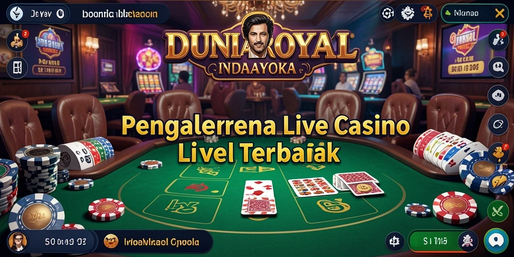 Tampilan gameplay DUNIAROYAL yang menarik dan interaktif di Live Casino.