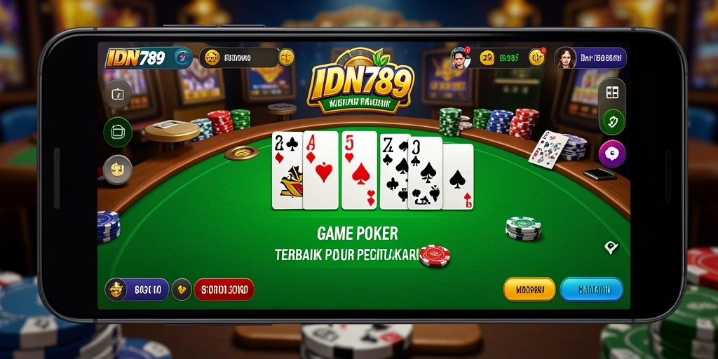 Gameplay Poker yang mendebarkan di IDN789 dengan grafik menawan.
