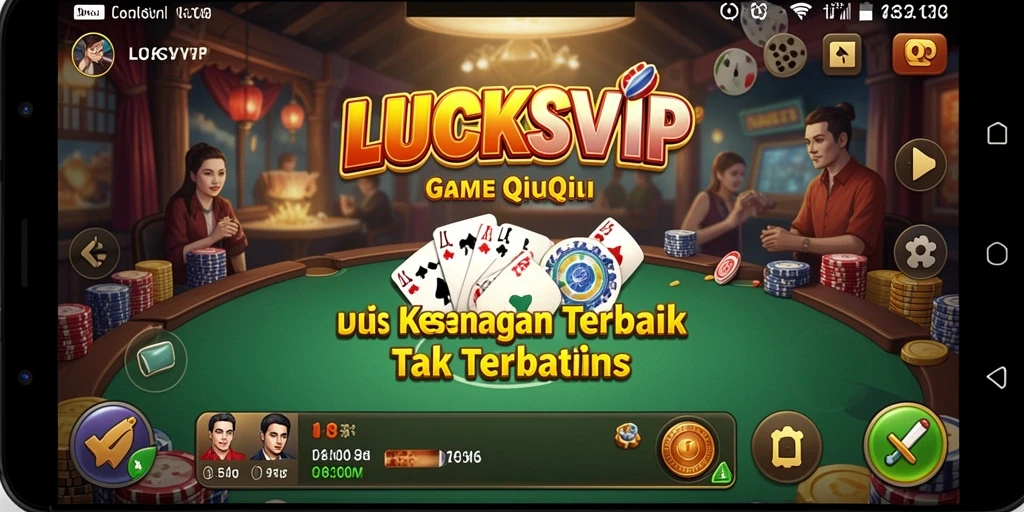 Tampilan gameplay QiuQiu yang menarik dan seru di LUCKSVIP.