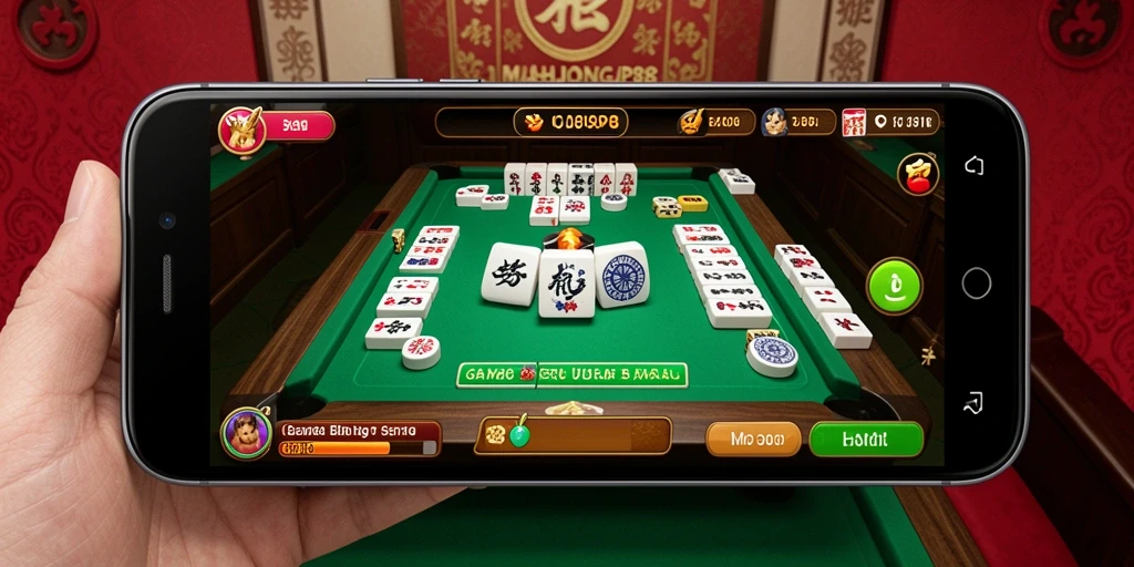 Screenshot gameplay MAHJONGJP88 dengan tampilan Bingo yang menarik.