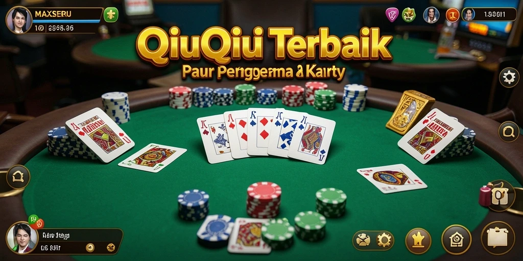 Tampilan gameplay QiuQiu yang menegangkan di MAXSERU.