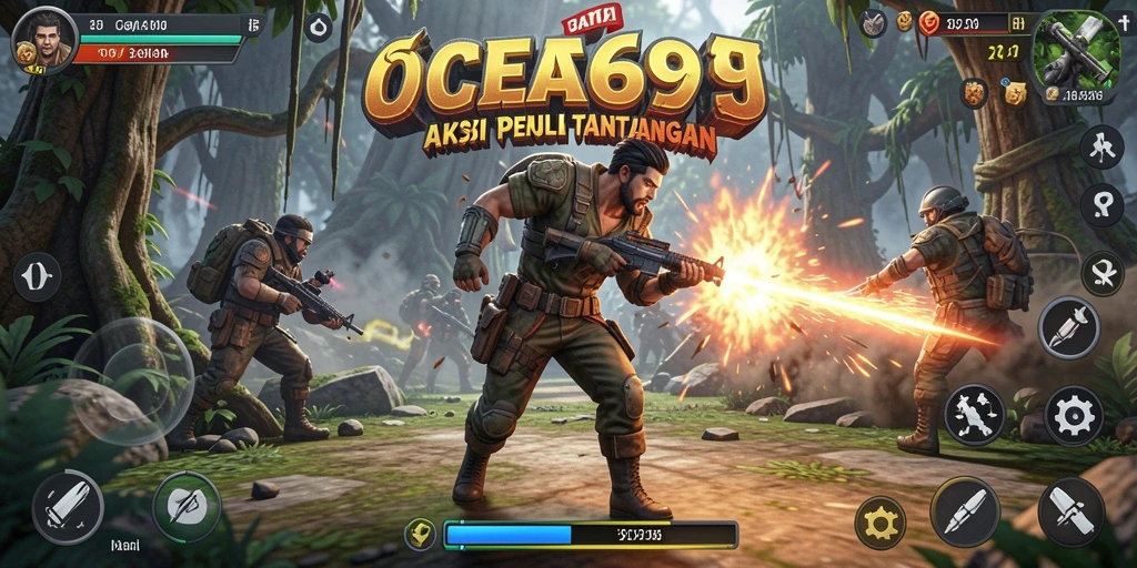 Gameplay menegangkan OCE69 dengan berbagai aksi dan pertempuran seru.
