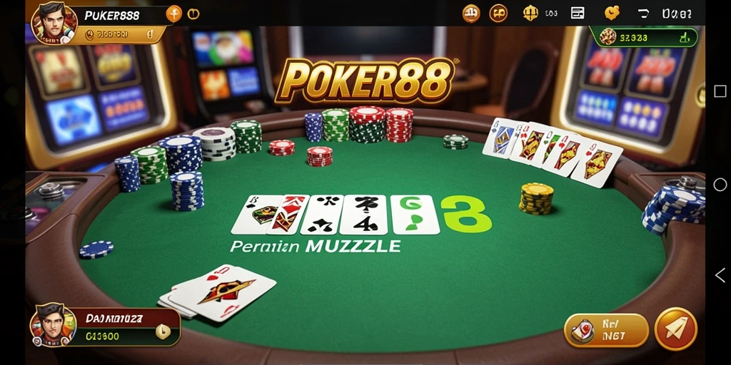 Tampilan gameplay seru dan menantang dari POKER88.