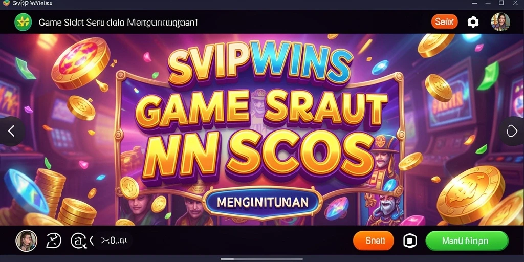 Tampilan gameplay menarik dari SVIPWINS dengan berbagai tema slot.