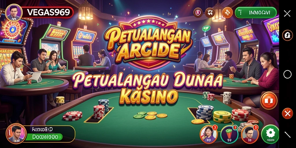Tampilan gameplay <strong>VEGAS969</strong> yang menegangkan dan penuh warna.